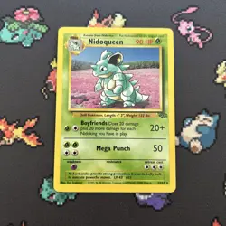 Nidoqueen 23/64 MP -Vintage Rare Pokemon Card- Jungle Set (8q) - Image 1
