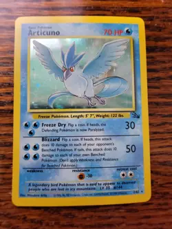 LP Articuno 2/62 Fossil Holo Rare Pokemon Card - Image 1