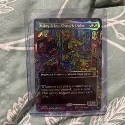 Mikey & Leo, Chaos & Order (Borderless) Teenage Mutant Ninja Turtles Foil - Image 1