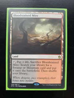 Wizards of the Coast Bloodstained Mire Khans of Tarkir Rare Land 230/269 Regular - Image 1
