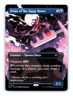 1x Ninja of the Deep Hours, Secret Lair 1912, Magic MTG NM - Centering Off A Bit - Image 1