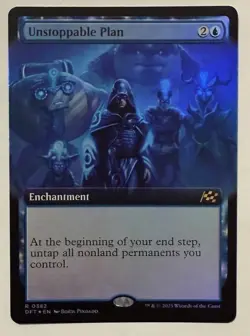 Unstoppable Plan Borderless Foil - Aetherdrift MTG Magic the Gathering - Image 1