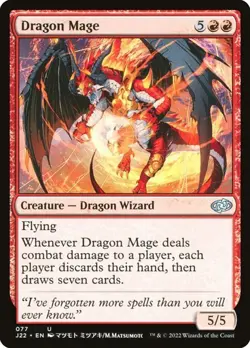 NM Dragon Mage, MTG, Jumpstart 2022, Magic the Gathering, 77 - Image 1