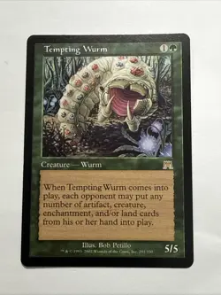 Tempting Wurm - Onslaught - Magic the Gathering MtG - LP/SP - Image 1