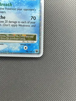2008 Pokemon Diamond & Pearl Majestic Dawn 98/100 Glaceon LV.X Holo Foil Rare - Image 4