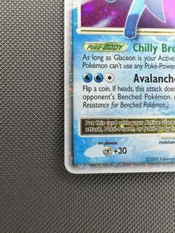 2008 Pokemon Diamond & Pearl Majestic Dawn 98/100 Glaceon LV.X Holo Foil Rare - Image 5