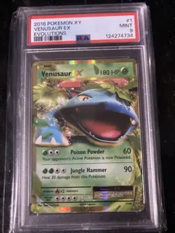The Pokemon Company Venusaur EX Evolutions 1/108 Holo Ultra Rare PSA 9 - Image 1