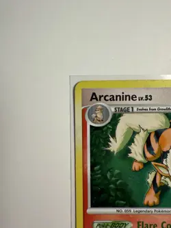 Arcanine Pokemon Rising Rivals 2009 Holo 1/111 LP - Image 3