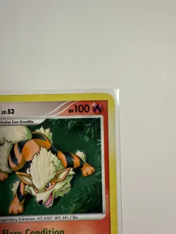 Arcanine Pokemon Rising Rivals 2009 Holo 1/111 LP - Image 5
