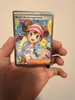 Rosa's Encouragement 123/088 Me03: Perfect Order Holo Pokemon Rare - Image 1