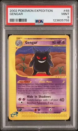 2002 POKEMON EXPEDITION #48 GENGAR PSA 9 - Image 1