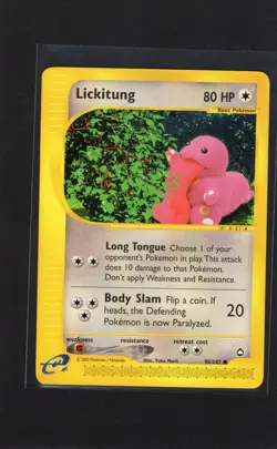 Pokemon TCG Lickitung Non Holo 90/147 Aquapolis Set 2002 NM - Image 1