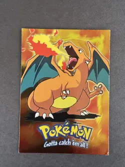 Holo Charizard E6 of 12 Blue Label - Topps Pokemon The First Movie - MP - READ - Image 2