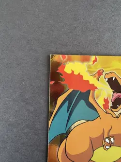 Holo Charizard E6 of 12 Blue Label - Topps Pokemon The First Movie - MP - READ - Image 3