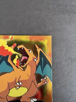 Holo Charizard E6 of 12 Blue Label - Topps Pokemon The First Movie - MP - READ - Image 4
