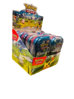 Pokemon TCG Ascended Hero’s (10) Mini Tins Case Each New/Sealed W/ Display Box - Image 2