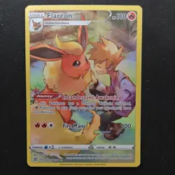 Pokemon Flareon Ultra Rare Holo TG01/TG30 Brilliant Stars Trainer Gallery LP - Image 1