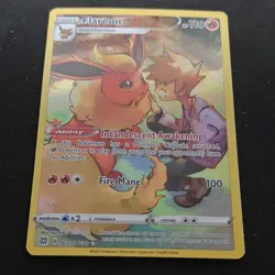 Pokemon Flareon Ultra Rare Holo TG01/TG30 Brilliant Stars Trainer Gallery LP - Image 2
