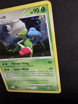 2007 POKEMON TCG ROSERADE 13 DIAMOND & PEARL BASE SET HOLO RARE MP 🌀SWIRL🌀 - Image 3