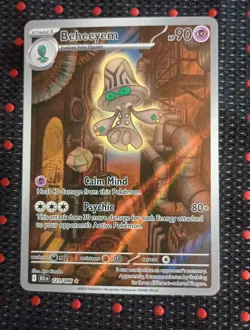 Pokemon Beheeyem Black Bolt 121/086 Illustration Rare NM - Image 1