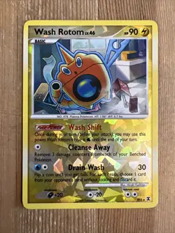 Pokemon TCG Wash Rotom Rising Rivals RT5 Reverse Holo Rare HP - Image 1