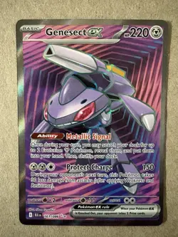 Pokemon TCG Genesect ex 161/086 SV Black Bolt Ultra Rare - Image 1