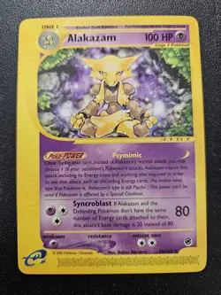 Pokemon Expedition Alakazam Non-Holo Rare 33/165 EXC-NEAR MINT - Image 1