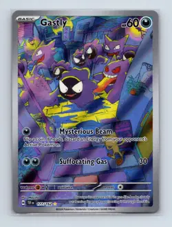 Gastly 177/162 Illustration Rare Temporal Forces Pokemon Holo Near Mint - Image 1
