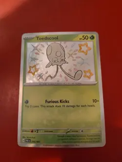 Toedscool 105/091 - Pokemon TCG - Paldean Fates Shiny Rare Holo NM - Image 1