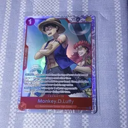 One Piece CCG Monkey.D.Luffy OP14-013 Holo Character Card Bandai English - Image 1