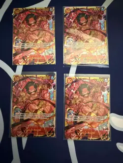 4x Gol.D.Roger Secret Character OP09-118 One Piece English NM - Image 1