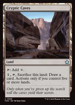 MTG Foundations U Cryptic Caves #0686 PLAYSET 4X X4 - Image 1