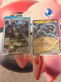 Ascended Heroes N’s Zekrom Promo Card (SEALED) & Zekrom ex from Black Bolt - Image 1
