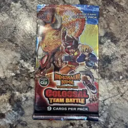 2009 UPPER DECK Dinosaur King "Colossal Team Battle" 9 Card Sealed Booster Pack - Image 1