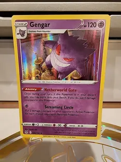 Gengar 66/196 Lost Origin Holo Rare Pokemon Card TCG - Image 1