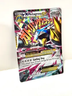 Mega Metagross EX Pokemon Card XY Holo Ultra Rare Full Art TCG MP - Image 1