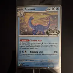 Aurorus Promo Card Pokemon TCG Perfect Order 024/088 English - Image 1