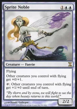Sprite Noble -Foil Medium Play MTG Time Spiral - Image 1