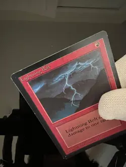 Magic the Gathering MTG Beta Lightning Bolt LP+ (Beta Bob) - Image 3