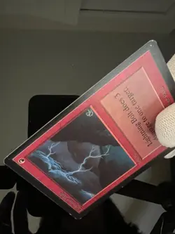 Magic the Gathering MTG Beta Lightning Bolt LP+ (Beta Bob) - Image 4