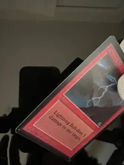 Magic the Gathering MTG Beta Lightning Bolt LP+ (Beta Bob) - Image 5