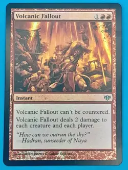 Volcanic Fallout - Foil #74/145 (NM) Conflux Magic MTG - Image 1