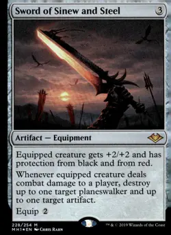 Modern Horizons #228 Sword of Sinew and Steel - Image 1
