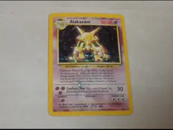 Pokemon Card - Alakazam 1/102 Base Set Unlimited Holo Rare WOTC Vintage - Image 1