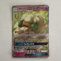 Pokemon TCG Whimsicott GX 140/214 Sm-Unbroken Bonds Ultra Rare Holo GX Card - Image 1