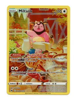 NM Miltank Full Art Holo GG24/GG70 Pokemon Sword & Shield Crown Zenith #B - Image 1