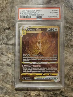 2023 POKEMON SWORD & SHIELD CROWN ZENITH SECRET FULL ART/ARCEUS VSTAR PSA 10 - Image 1