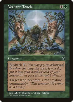 Verdant Touch 1x MtG Stronghold STH SP/NM - Image 1