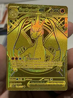 Mega Charizard Y EX 294/217 Gold Hyper Rare, Ascended Heroes, Pokemon TCG (NM) - Image 1