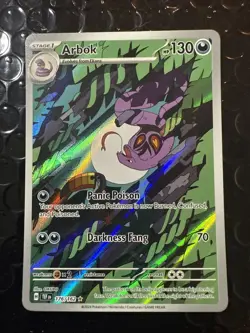 Arbok 101/162 SV05: Temporal Forces Reverse Holo NM POKEMON TCG - Image 1